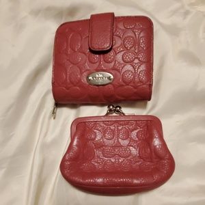 Coach wallet and coin purse